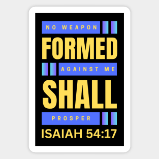 No Weapon Formed Against Me Shall Prosper | Christian Magnet